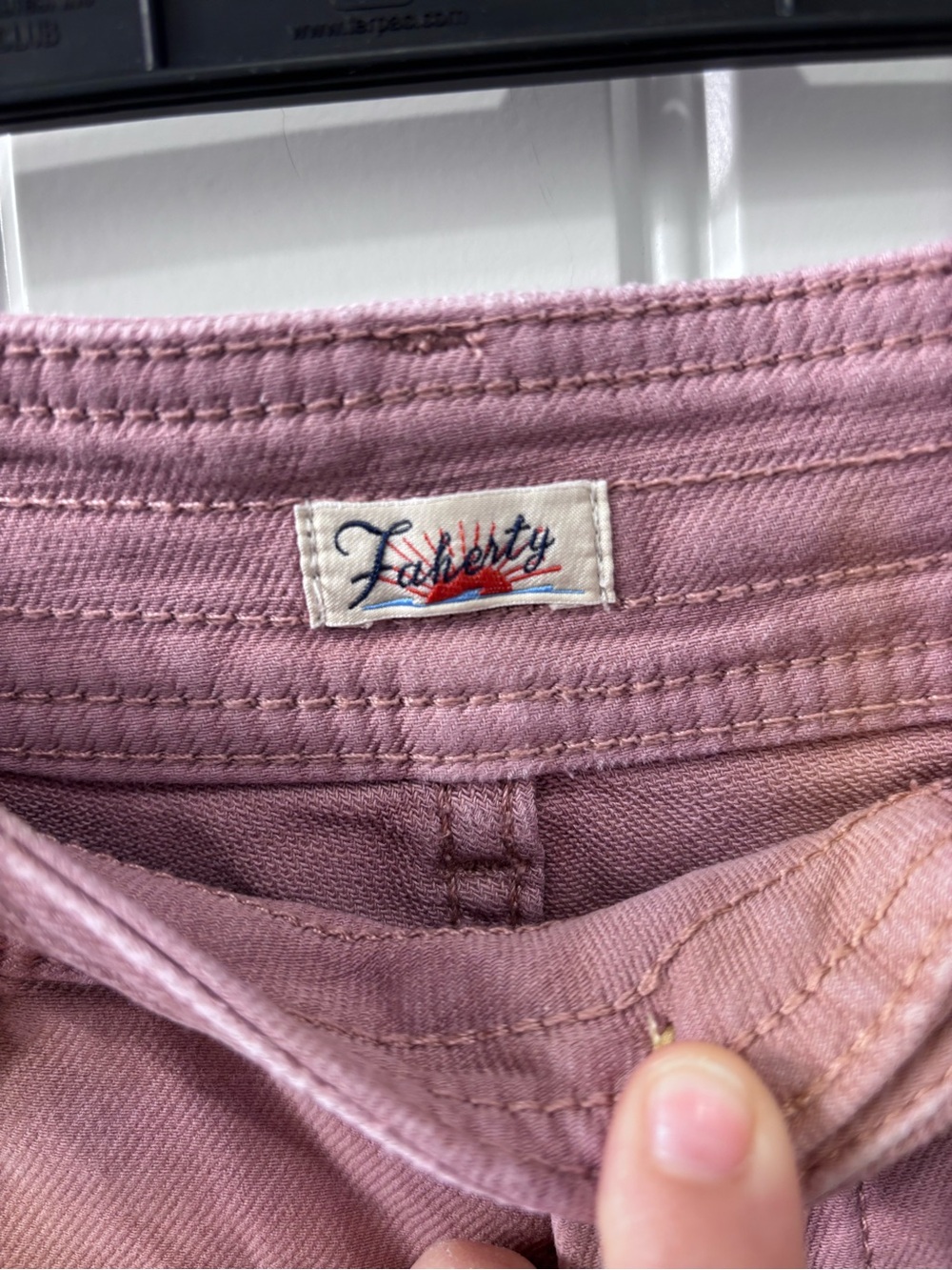 Faherty Dusty Rose Casual Pants - Picture 2 of 4